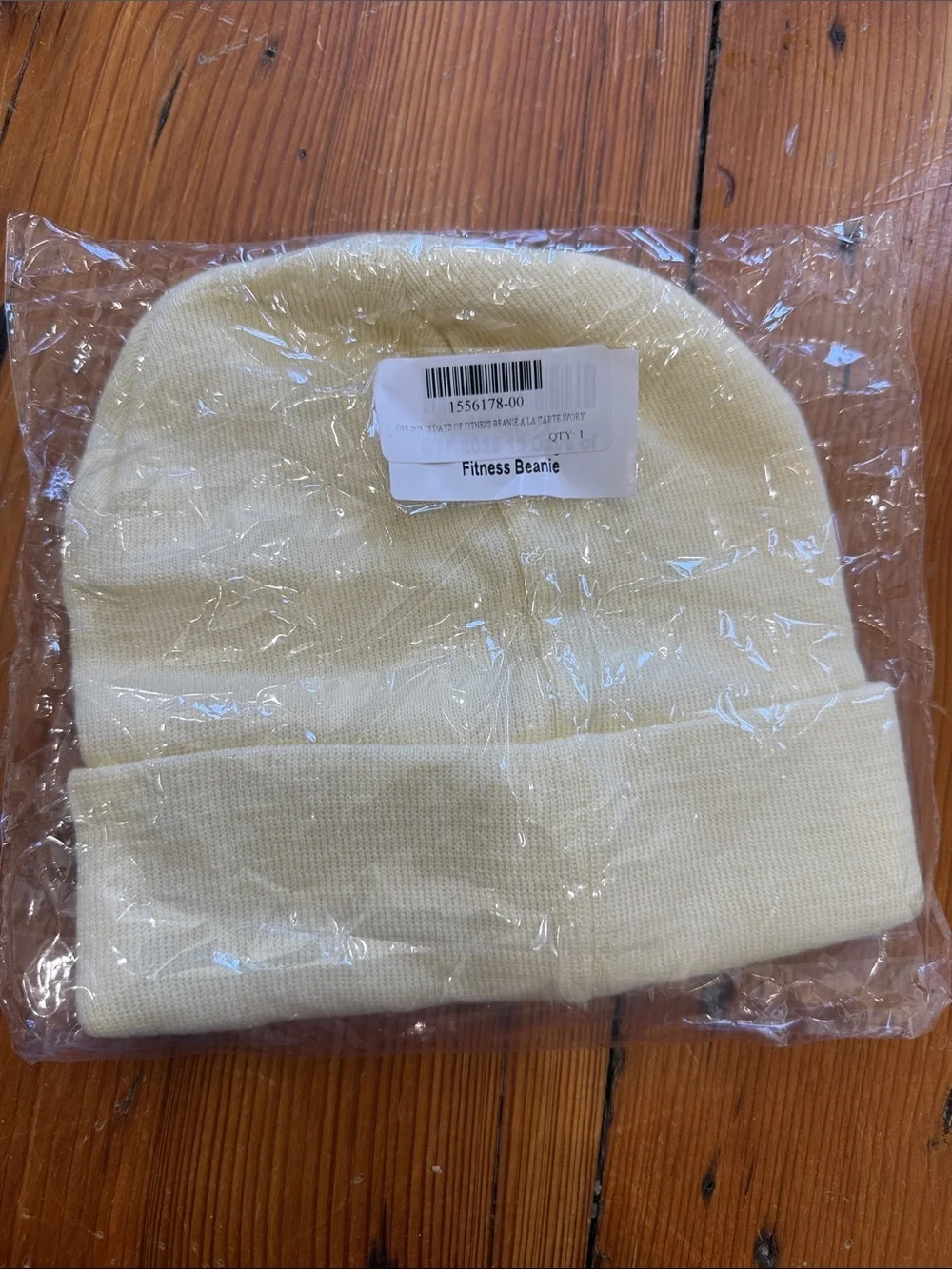 Orangetheory Unisex Pale Yellow Cuffed Knit Beanie Winter Hat